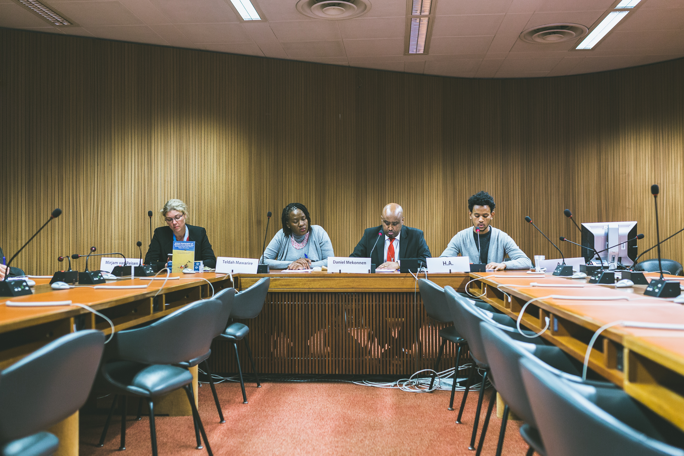 Podiumsdiskussion am Side-Event vom Human Right Council über die Umsetzung des COI-Reports über Mens