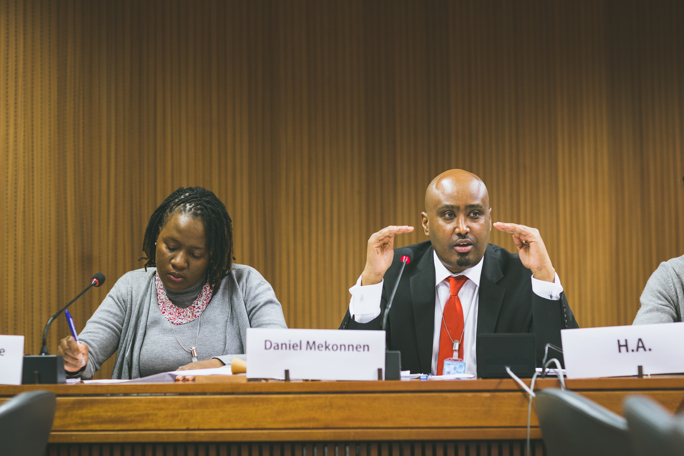 Dr. Daniel R. Mekonnen moderiert den Side Event